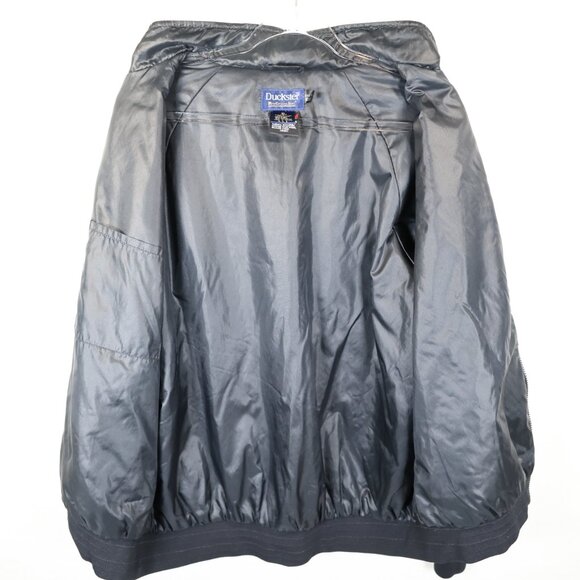 Duckster Lightweight Bomber Style Windbreaker Jacket Vintage 90s Red Black XL - Picture 6 of 10